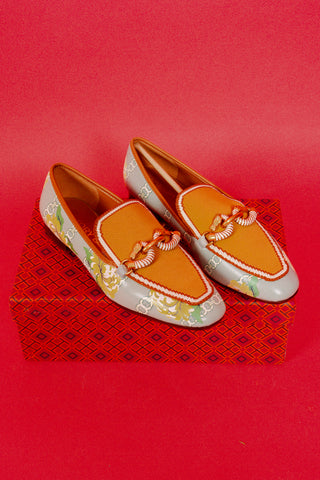 Tory Burch Jessa 20mm Loafers in Yellow Floral