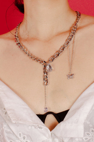 Waterdrop Crystal Chain Necklace