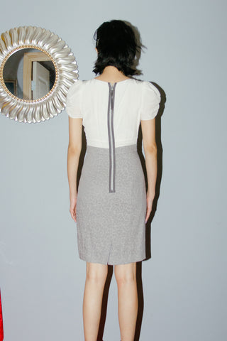 Rebecca Taylor Silk & Linen Cotton Animal Print Dress