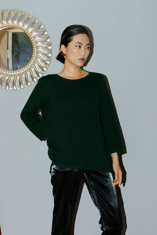 COS Dark Forest Green Boxy Sweater