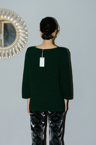 COS Dark Forest Green Boxy Sweater