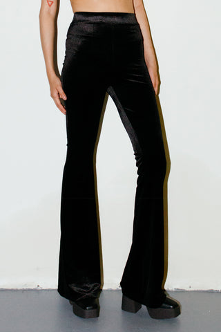 Zara Velvet Texture Flare Pant