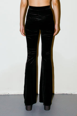Zara Velvet Texture Flare Pant