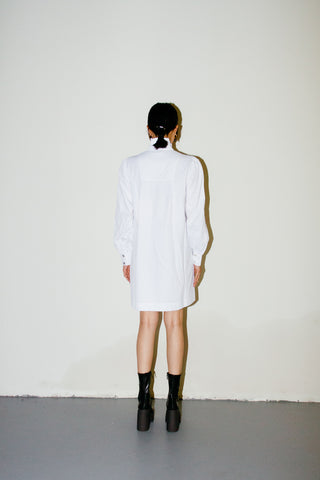 Alexa Chung Pierrette Frill Herringbone Shirt Dress