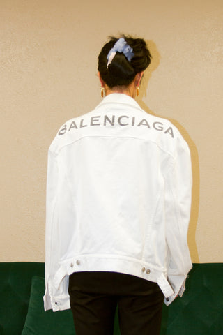 Balenciaga AW16 Logo Denim Jacket
