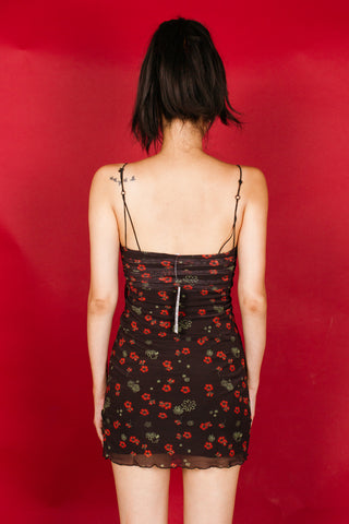 Urban Outfitters Bright Side Lace-Up Mini Dress