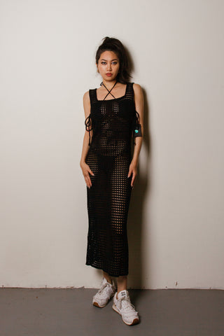Urban Outfitters Paula Crochet Midi Dress