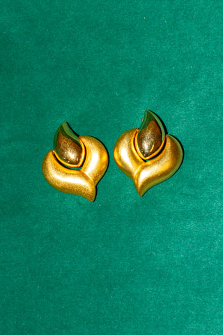 Vintage Givenchy Flame Clip On Earring