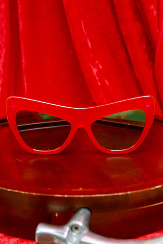 Le Specs x Adam Selman Playgirl Sunglasses in Opaque Red