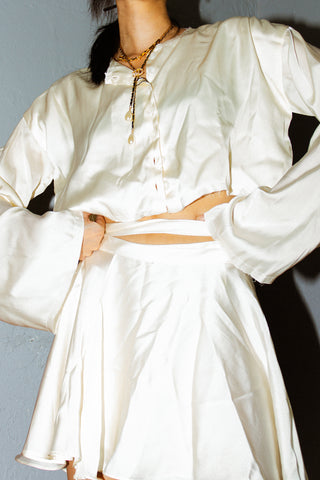 Orseund Iris Ballerina Wrap Skirt Ivory