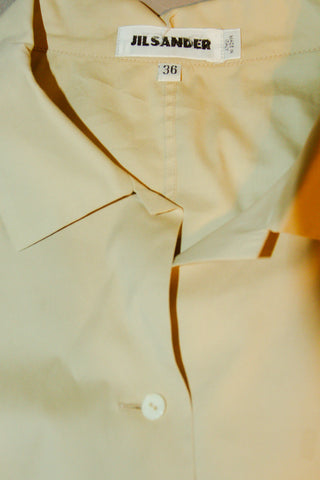 Vintage Jil Sander Cap Sleeve Button-Up Top